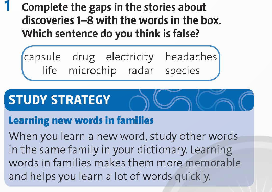 Tiếng Anh 9 Unit 5 Vocabulary Friends Plus