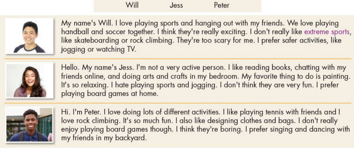 Tiếng Anh lớp 8 unit 1 lesson 1