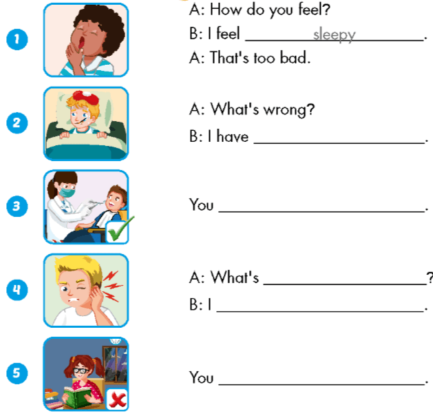 Sách bài tập Tiếng Anh lớp 5 Unit 5 Review and practice i-Learn Smart Start