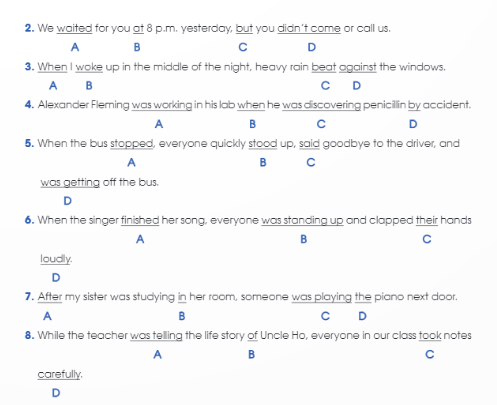 Sách bài tập Tiếng Anh 12 Global Success Unit 1 Grammar