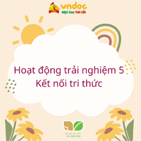 Hoạt động trải nghiệm lớp 5 Kết nối tri thức