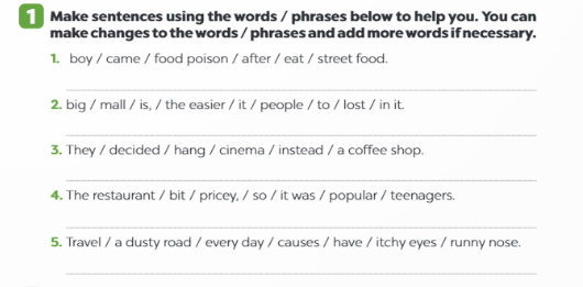 Sách bài tập Tiếng Anh 9 Global Success Unit 2 Writing