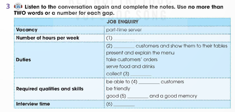 Tiếng Anh 12 Global Success Unit 5 Listening
