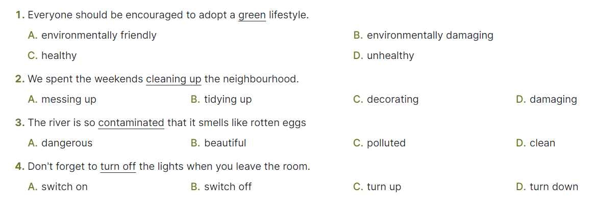 Sách bài tập Tiếng Anh 12 Global Success Unit 3 Vocabulary