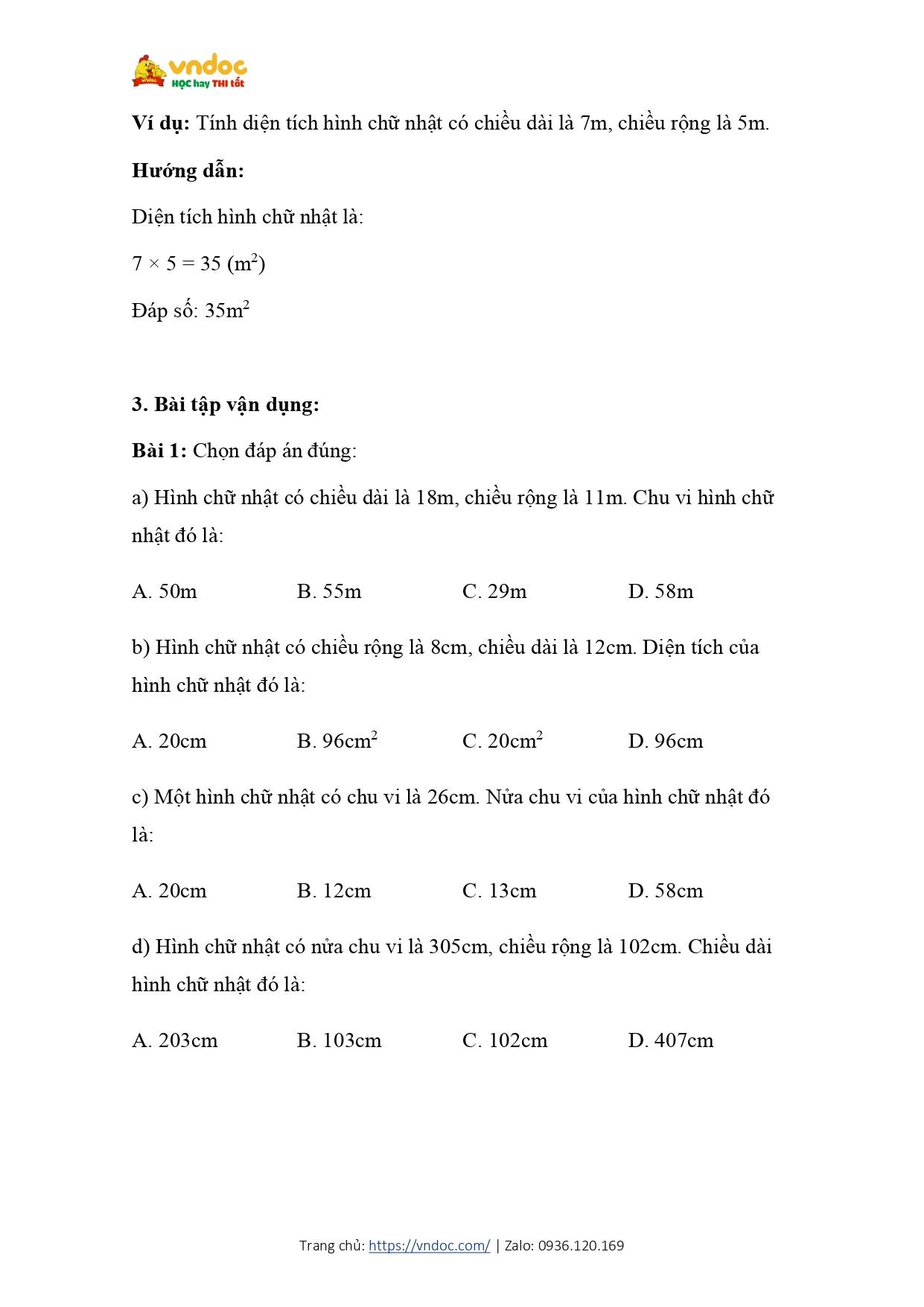 Cong thuc tinh chu vi hinh chu nhat va dien tich hinh chu nhat page 2*614426