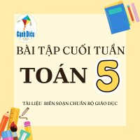 Bài tập cuối tuần Toán lớp 5 Cánh diều - Tuần 25