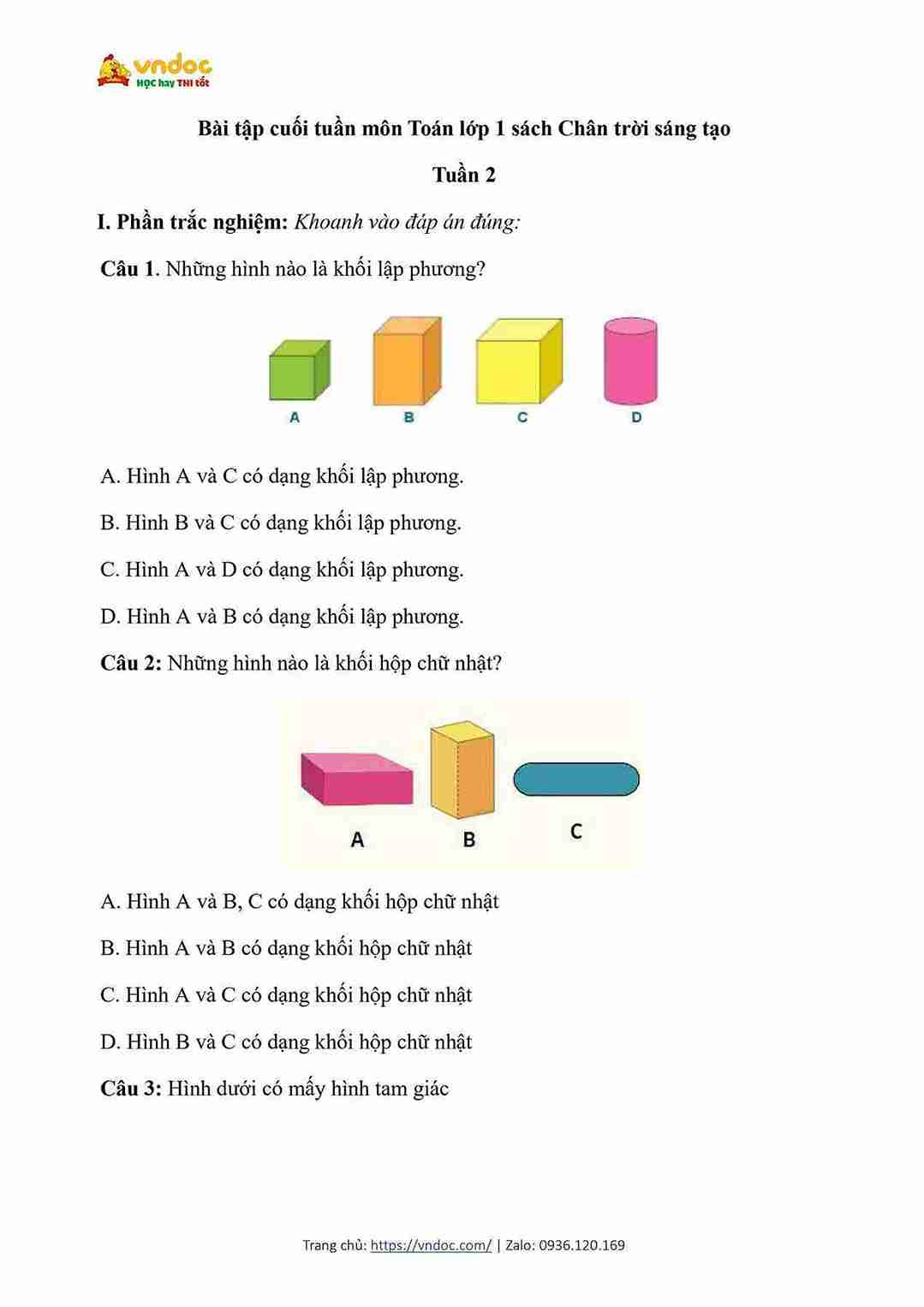 bai tap cuoi tuan mon toan lop 1 ctst tuan 2 1*615923