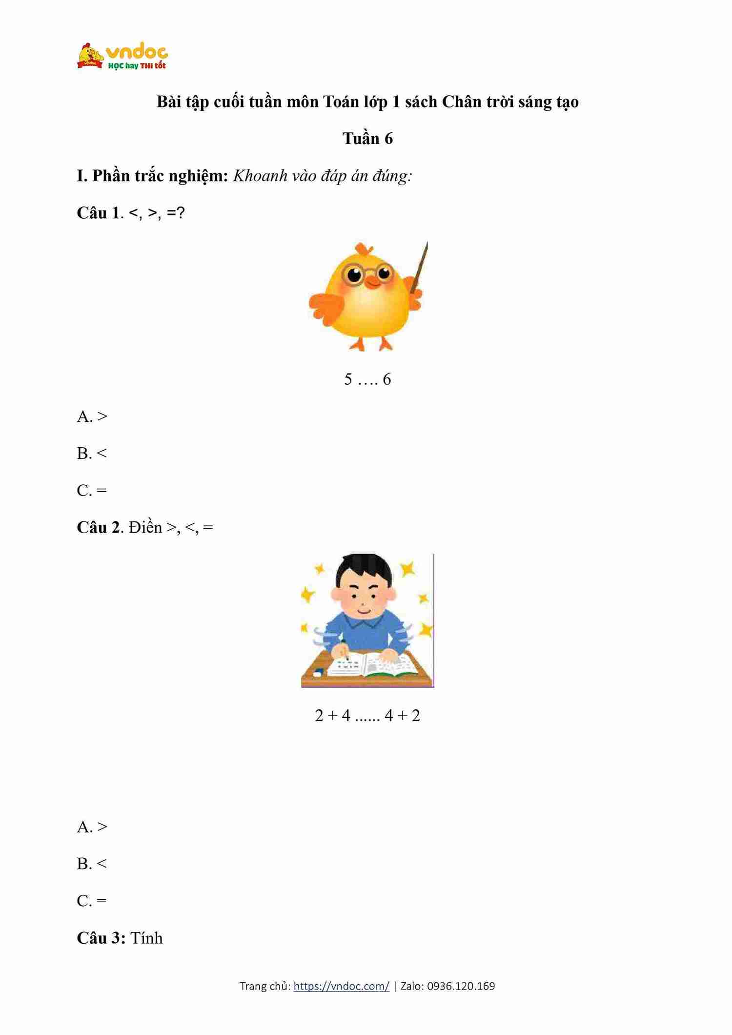 bai tap cuoi tuan toan lop 1 ctst tuan 6 1*616189