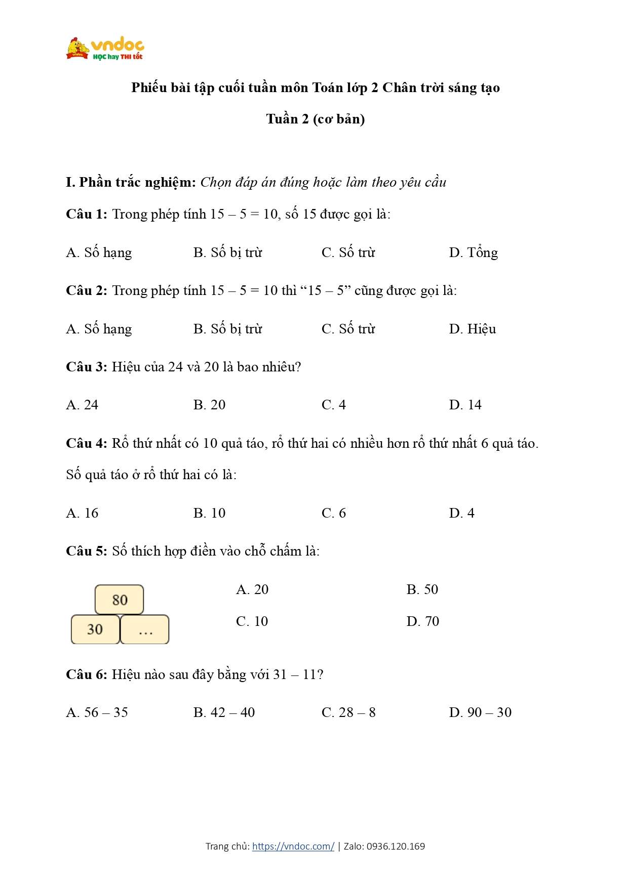 bai tap cuoi tuan lop 2 ctst tuan 2 co ban page 1*616609