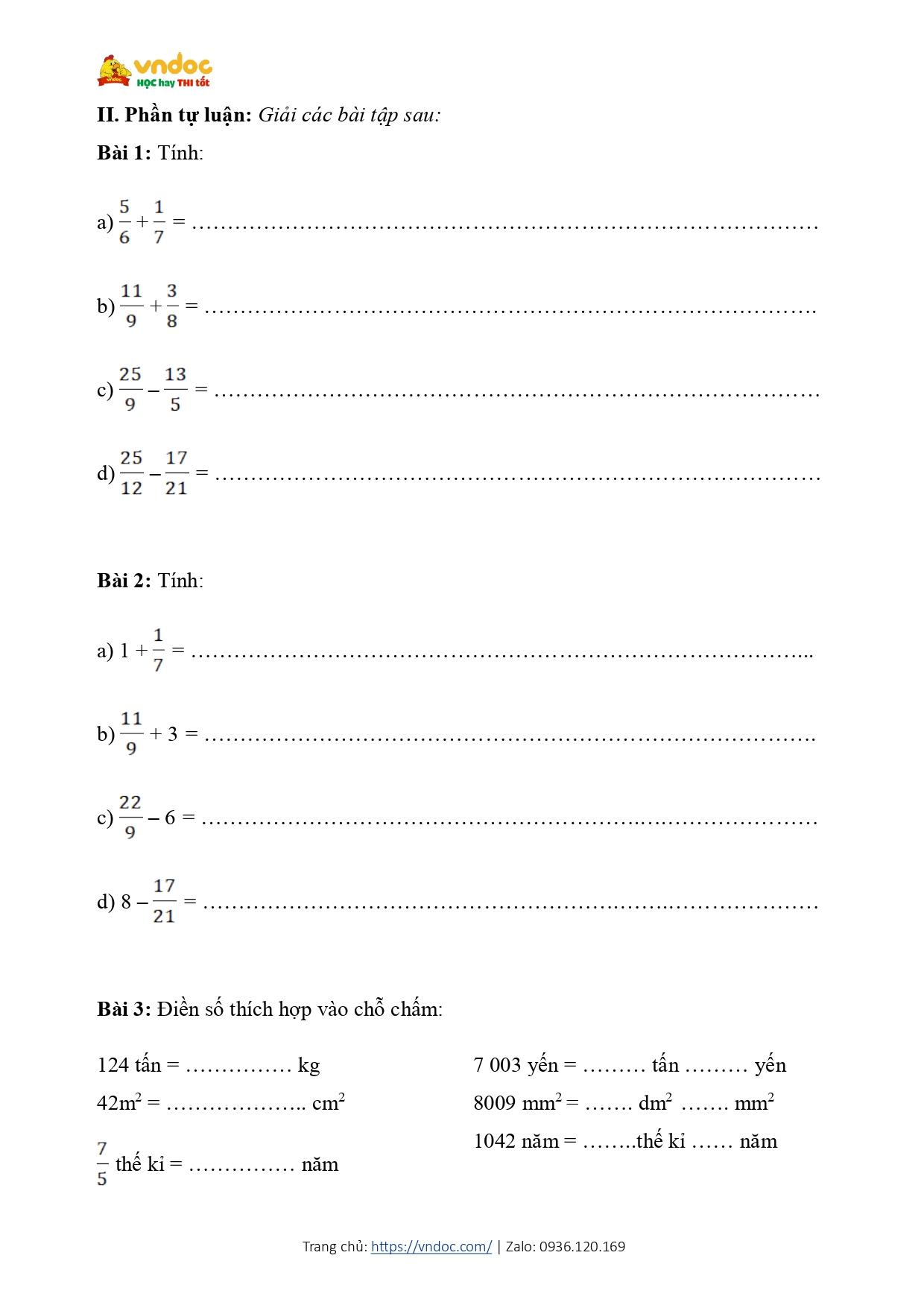 bai tap cuoi tuan toan lop 5 ket noi tri thuc tuan 3 h2*618649