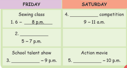 Tiếng Anh lớp 8 unit 1 lesson 2