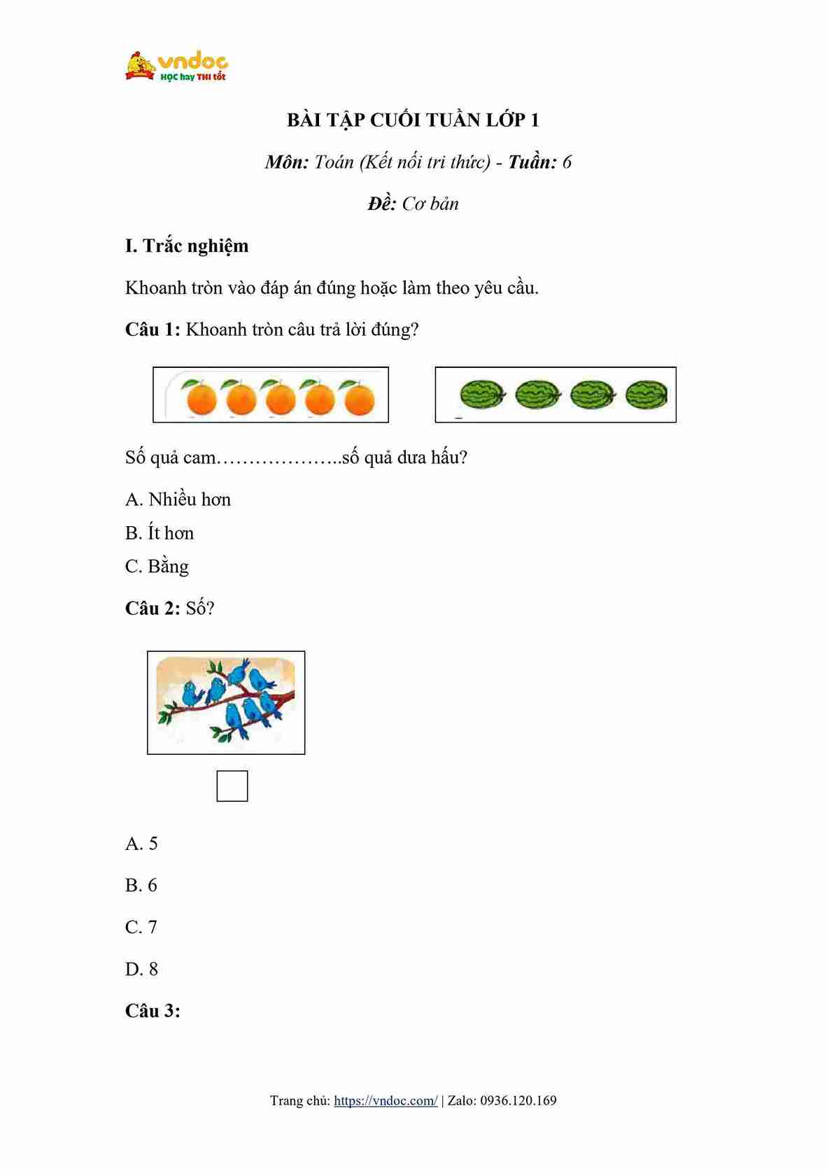 bai tap cuoi tuan toan lop 1 kntt tuan 6 1*619637