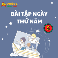 Bài tập hàng ngày Tiếng Việt lớp 5 Kết nối tri thức Tuần 28 Thứ 5