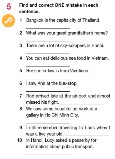 Tiếng Anh 11 Bright Workbook Unit 4 Grammar Bank section