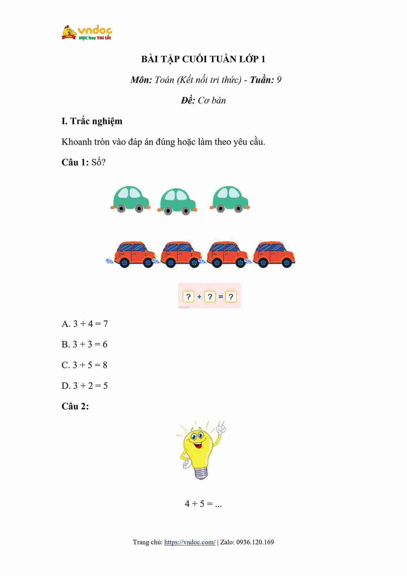 bai tap cuoi tuan toan lop 1 kntt tuan 9 3*619778