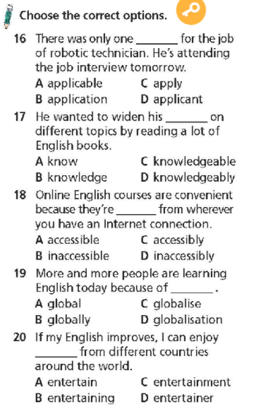 Tiếng Anh 9 Right On Vocabulary Expansion Unit 6