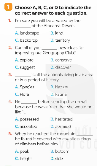 Tiếng Anh 9 Global Success Unit 7 Looking back