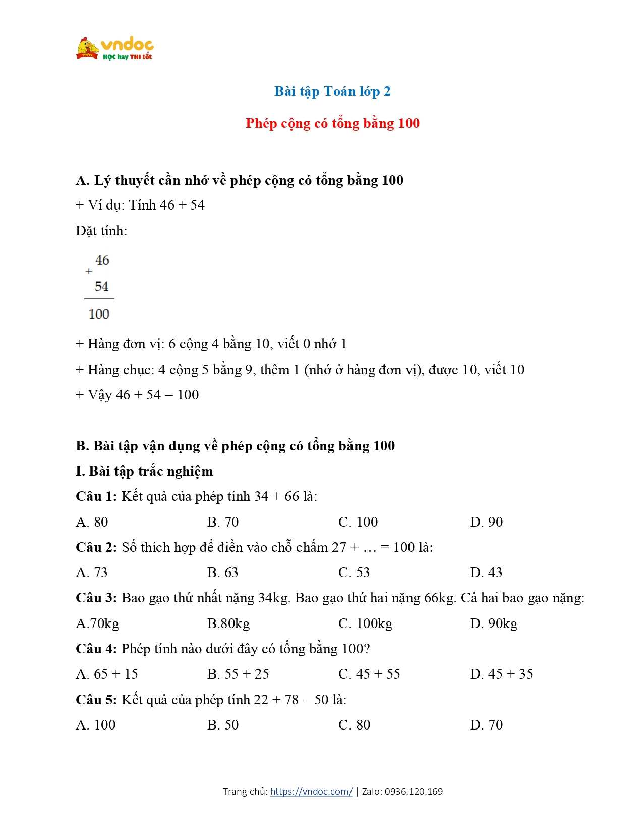 bai tap phep cong co tong bang 100 lop 2 page 1*621396