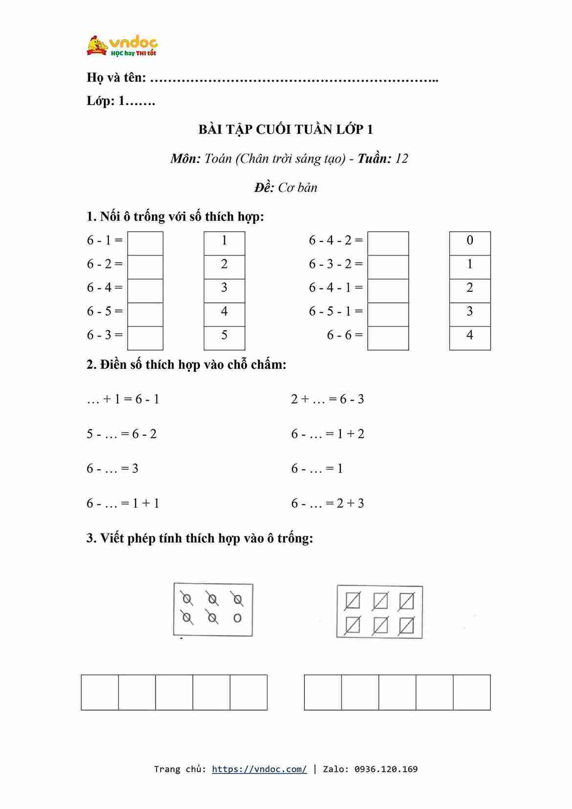 bai tap cuoi tuan toan lop 1 ctst tuan 12 1*621938