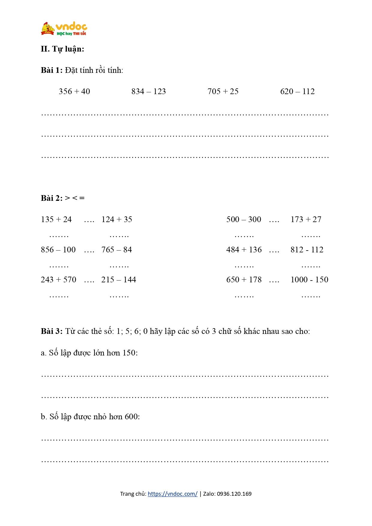 bai tap cuoi tuan 1 toan lop 3 canh dieu nang cao h2*623968