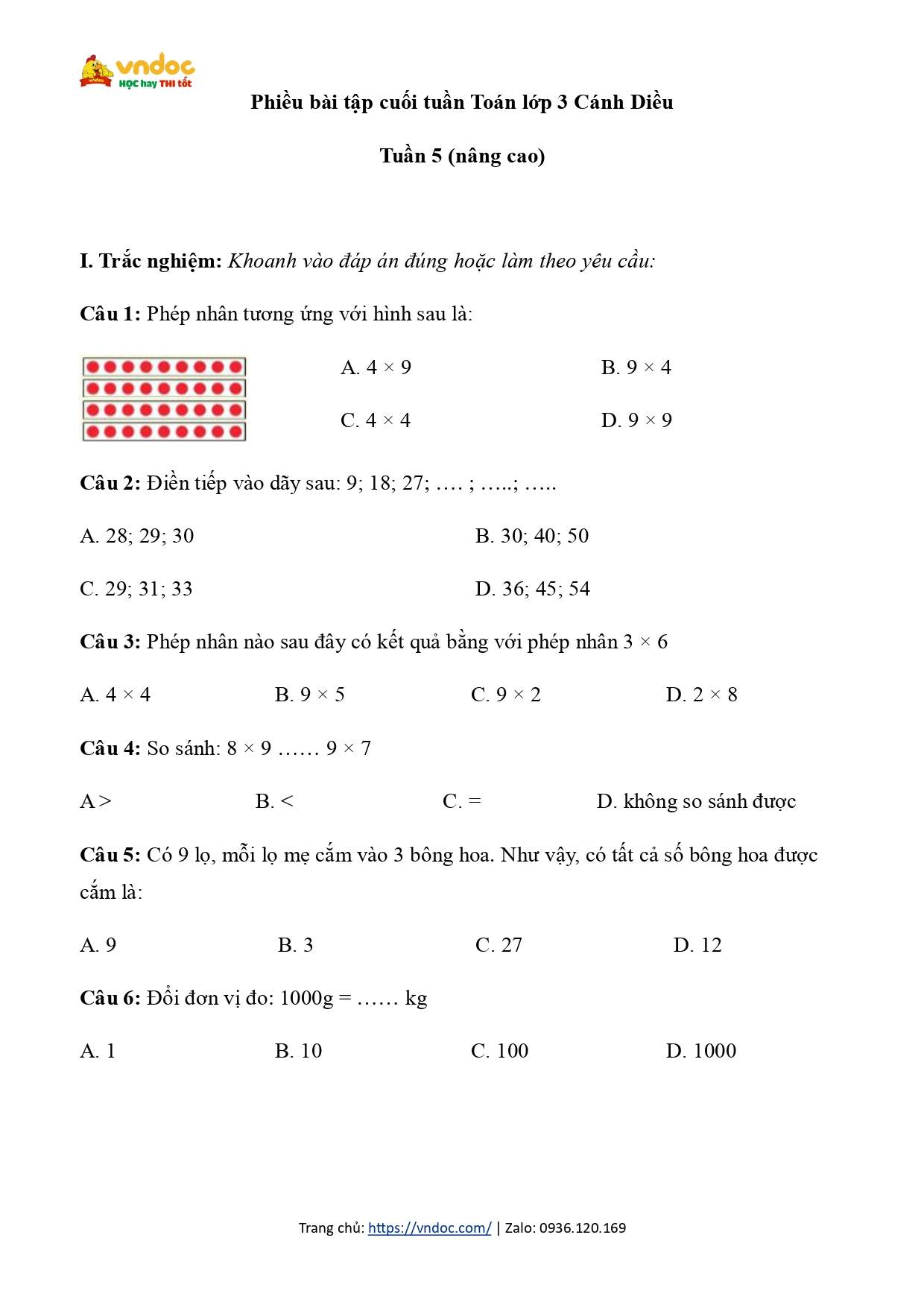 bai tap cuoi tuan 5 toan lop 3 canh dieu nang cao h1*624677
