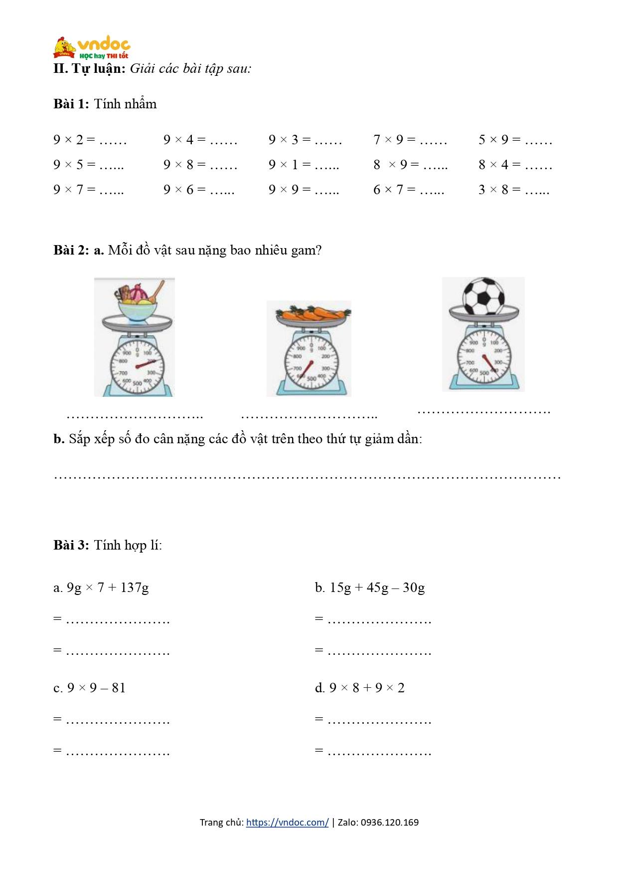 bai tap cuoi tuan 5 toan lop 3 canh dieu nang cao h2*624678