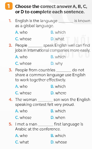 Tiếng Anh 9 Global Success Unit 9 A Closer Look 2