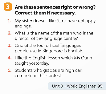 Tiếng Anh 9 Global Success Unit 9 A Closer Look 2