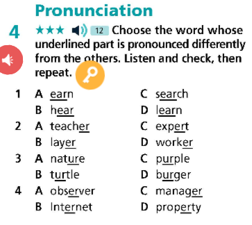 SBT Tiếng Anh 9 Right On Unit 4 4a Vocabulary