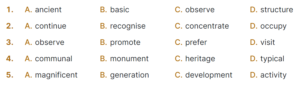 Sách bài tập Tiếng Anh 9 Global Success Unit 4 Pronunciation
