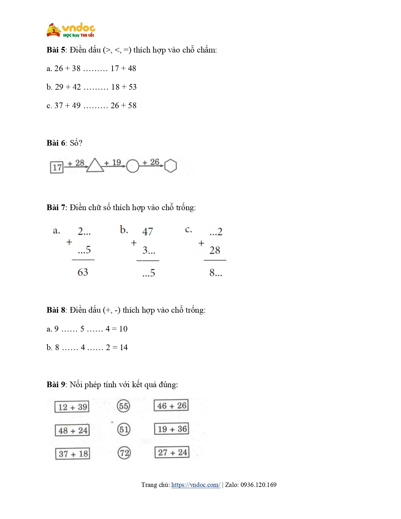 toan hay va kho lop 2 mot so bai toan ve cong qua 10 phan 1 page 2*628711