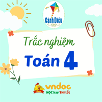 Trắc nghiệm Toán 4 Cánh diều bài 93