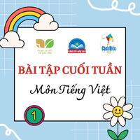 Bài tập cuối tuần Tiếng Việt lớp 1