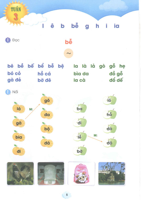 Phiếu bài tập cuối tuần môn Tiếng Việt 1 sách Cánh diều