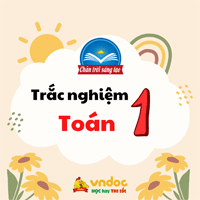 Trắc nghiệm Toán lớp 1: Cộng bằng cách đếm thêm Chân trời sáng tạo