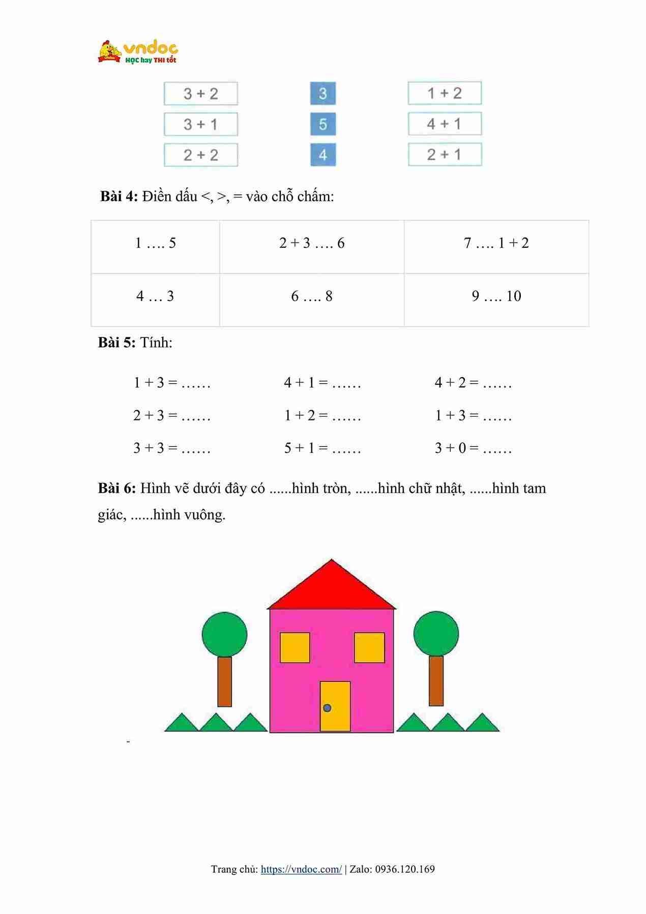 bai tap cuoi tuan toan lop 1 canh dieu tuan 6 hinh anh 1 1*632653