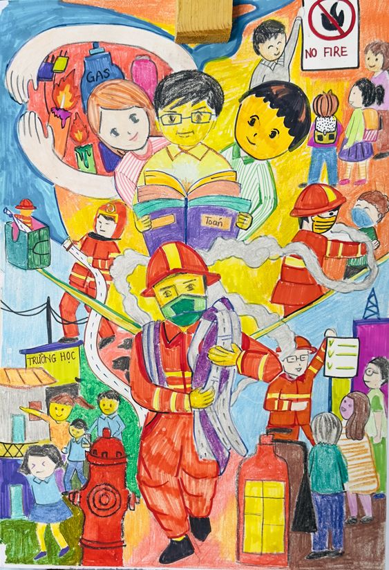 Mẫu tranh vẽ ước mơ của em