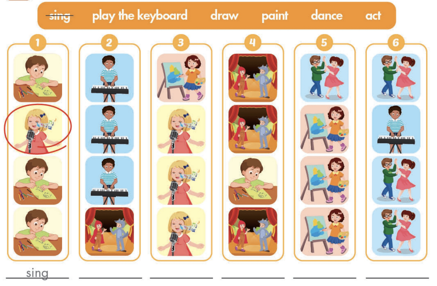 Tiếng Anh 4 i-Learn Smart Start Workbook Unit 2 lesson 1