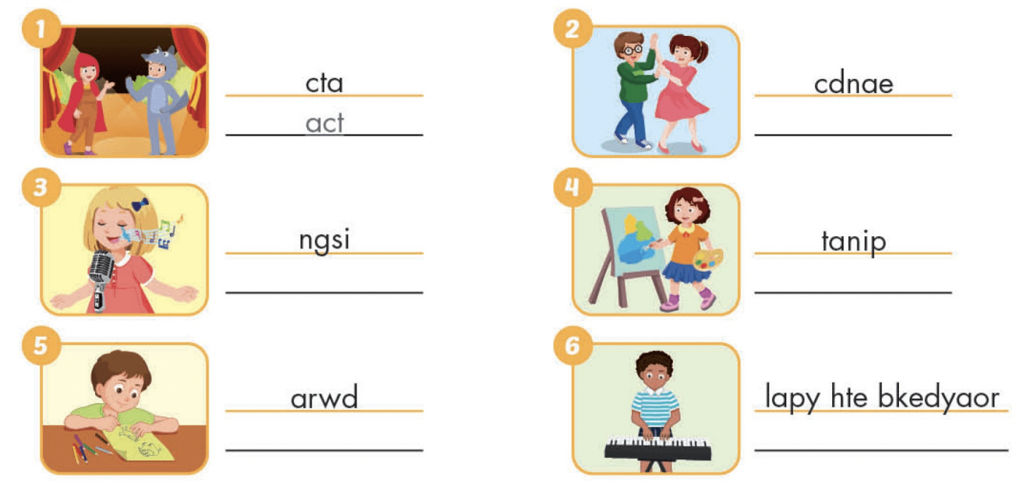 Tiếng Anh 4 i-Learn Smart Start Workbook Unit 2 lesson 1