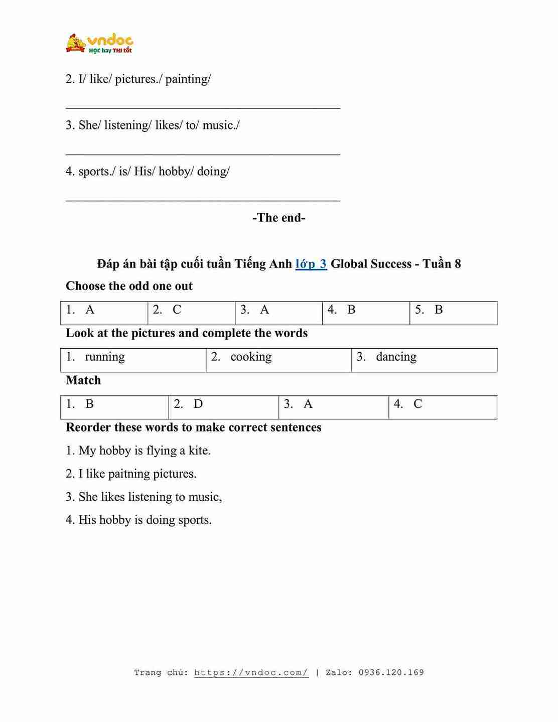 bai tap cuoi tuan tieng anh lop 3 global success tuan 8 hinh anh 1 1*638959