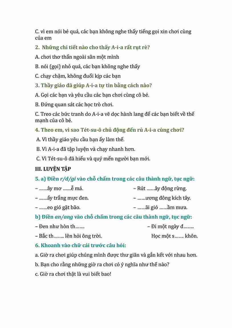 bai tap cuoi tuan tieng viet lop 3 ket noi tri thuc tuan 6 hinh anh 1 1*638882