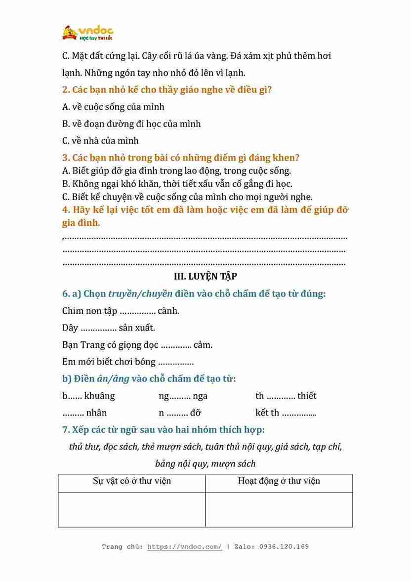 bai tap cuoi tuan tieng viet lop 3 ket noi tri thuc tuan 8 hinh anh 1 1*638962