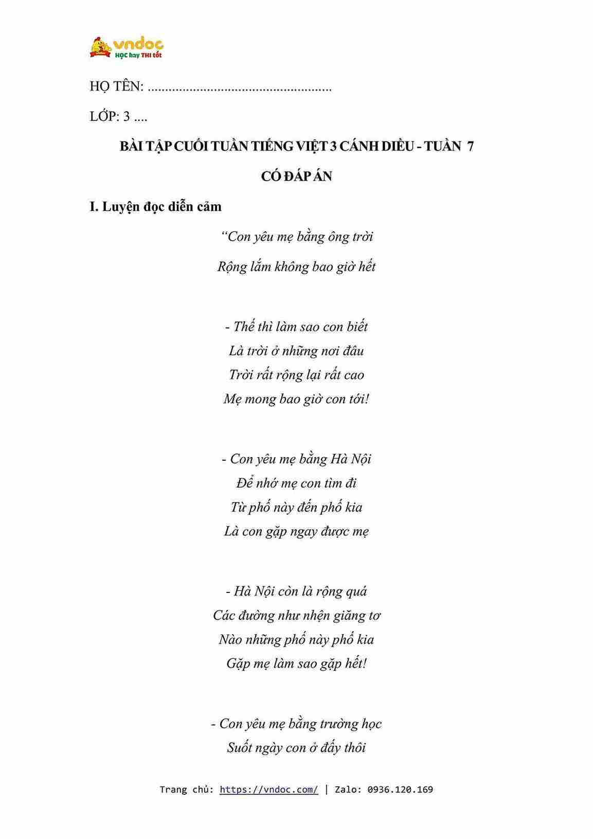 bai tap cuoi tuan tieng viet lop 3 canh dieu tuan 7 de so 1 hinh anh 0 1*639911