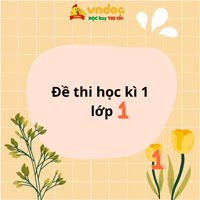 Bộ 27 đề thi học kì 1 lớp 1 năm 2025 - 2026 sách Kết nối tri thức