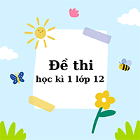 Đề thi học kì 1 lớp 12
