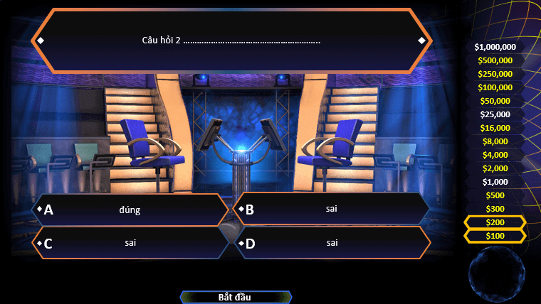Trò chơi powerpoint Ai là triệu phú (hay nhất)