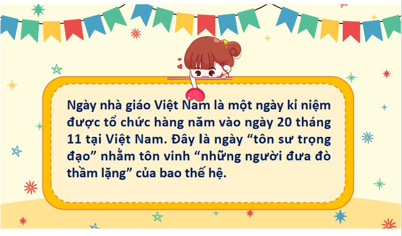 PowerPoint chủ điểm ngày Nhà giáo Việt Nam 20/11