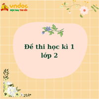 Đề cương ôn tập học kì 1 lớp 2 môn Toán Kết nối tri thức