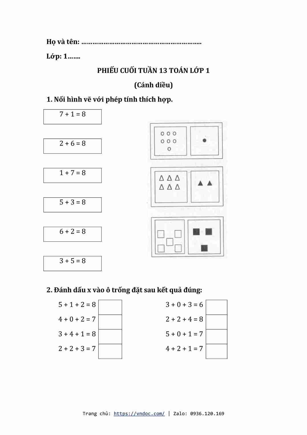 bai tap cuoi tuan toan lop 1 cd tuan 13 hinh anh 0 1*647601