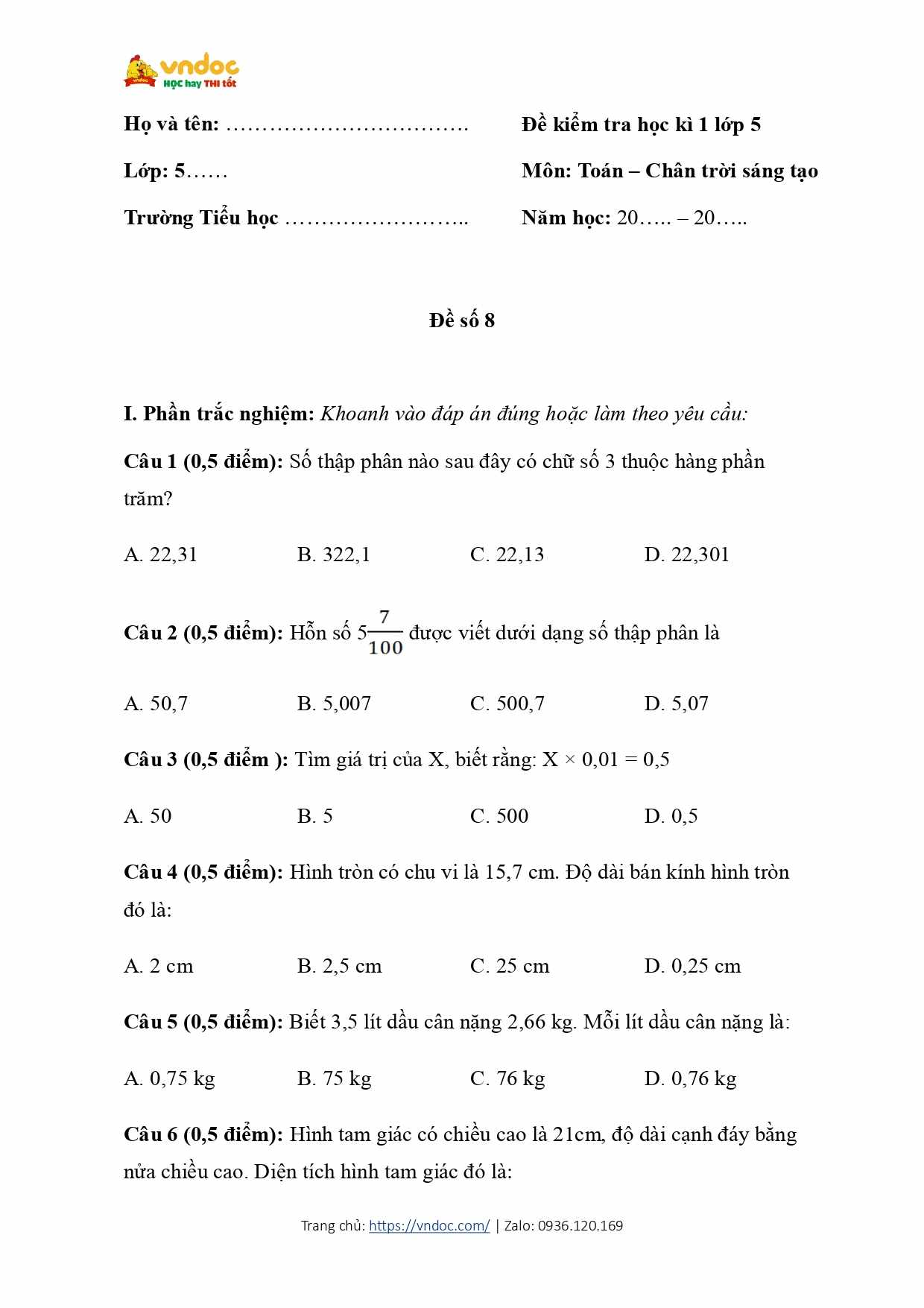 de thi cuoi hoc ki 1 toan 5 ctst de 8 page 1*647500